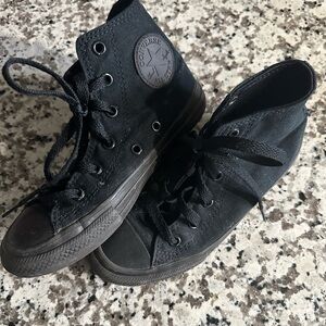 Used High Top All Black Chucks